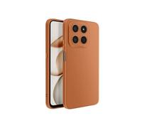 Coque pour Honor 400 Smart en Silicone Souple avec Renfort Bloc Caméra Marron