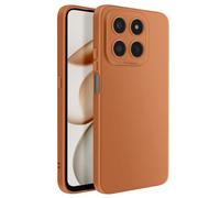 Coque pour Honor 400 Smart en Silicone Souple avec Renfort Bloc Caméra Marron