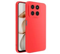 Coque pour Honor 400 Smart en Silicone Souple avec Renfort Bloc Caméra Rouge