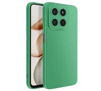Coque pour Honor 400 Smart en Silicone Souple avec Renfort Bloc Caméra Vert