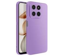 Coque pour Honor 400 Smart en Silicone Souple avec Renfort Bloc Caméra Violet