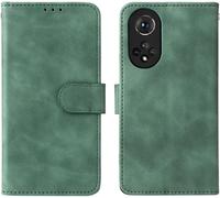 Coque Pour Honor 50 Étuis, Cuir Pu Housse À Rabat Portefeuille Cover Antichoc Tpu Protection Complète Case De Bumper Folio À Clapet Vert