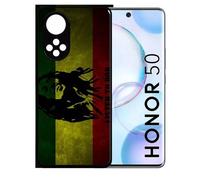 Coque Pour Honor 50 - Listen To Bob Marley - Silicone - Noir