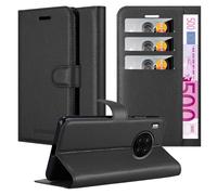 cadorabo Housse Compatible avec Honor 50 Lite en Noir DE Jais - Étui de Protection avec Fermeture magnétique, Fonction de Support et Compartiment pour Carte