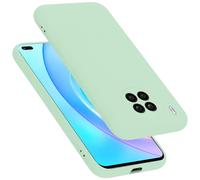 cadorabo Coque Compatible avec Honor 50 Lite, Étui Housse en Silicone- Coque pour 50 Lite- Protection Antichoc, Anti-Empreintes- TPU Housse de Protection - Mat Liquid Light Green