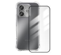 Coque pour Honor 600 Lite Antichoc à Coins Bumper avec Verre Trempé Transparent