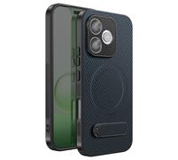 Coque pour Honor 600 Lite Effet Carbone Compatible /2 avec Béquille, Bleu