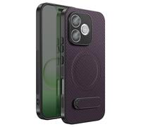 Coque pour Honor 600 Lite Effet Carbone Compatible /2 avec Béquille, Violet