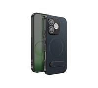 Coque pour Honor 600 Lite Effet Carbone Compatible MagSafe / Qi2 avec Béquille Bleu