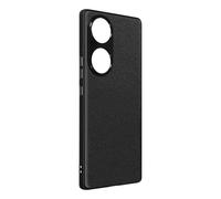 Coque pour Honor 70 Cuir Véritable Texture Grainé PC Rigide Ultra fine Noir