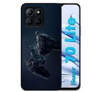 Coque Pour Honor 70 Lite - Manette 3d Xbox Game - Silicone - Noir