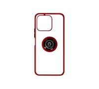 Coque pour Honor 70 Lite X8 5G et X6 Bi-matière Bague Métallique Support Vidéo Rouge