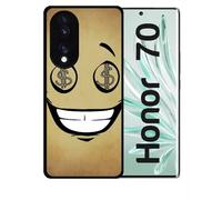 Coque Pour Honor 70 - Smiley Cupide Dollars - Silicone - Noir