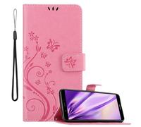 Coque pour Honor 7C / Huawei Y7 2018 Housse Etui Protection Floral Pochette Case