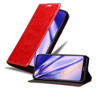 Cadorabo Housse Compatible Avec Honor 8a En Rouge De Pomme - Étui De Protection Avec Fermeture Magnétique, Fonction De Support Et Compartiment Pour Carte