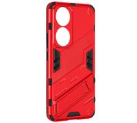 Coque pour Honor 90 Hybride Antichoc Support Béquille Support Rouge