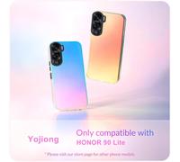 Coque Pour Honor 90 Lite 5g, Translucide Mat Changement De Couleur Etui [Unique Et Jolie], Housse Avec Glitter Hard Pc Arrière Et Silicone Bumper Antichoc, Irisé