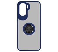 Coque pour Honor 90 Lite Bi-matière Bague Métallique Support Vidéo Ringip Bleu