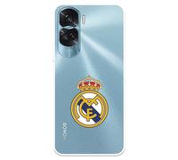 Coque pour Honor 90 Lite du Real Madrid avec blason Real Madrid tansparente pour protéger votre téléphone portable Coque en silicone souple sous licence officielle Real Madrid
