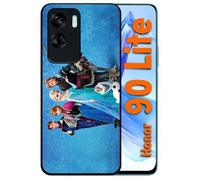 Coque Pour Honor 90 Lite - Frozen Reine Des Neiges - Silicone - Noir