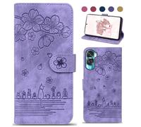 Coque pour Honor 90 Lite/X50i, Protection Housse Premium en Cuir PU Etui à Rabat Pochette de Portefeuille et Magnétique Flip Case avec [Fonction Support] Compatible avec Honor 90 Lite/X50i - Violet