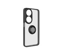 Avizar Coque pour smartphone Honor 90 Smart Antichoc Bague métallique Support vidéo Noir