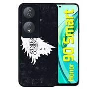 Coque Pour Honor 90 Smart - Maison Stark Winter Is Coming Alt - Silicone - Noir