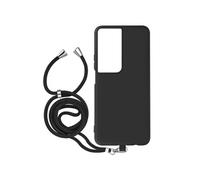 Coque pour Honor 90 Smart Silicone Soft touch Dragonne Cordon Amovible Noir