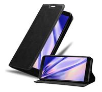 cadorabo Coque Compatible avec Huawei Y5P en Noir Nuit - Housse Protection avec Fermoire Magnétique, Stand Horizontal et Fente Carte - Portefeuille Etui Poche Folio Case Cover