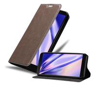 cadorabo Coque Compatible avec Huawei Y5P en Marron CAFÉ - Housse Protection avec Fermoire Magnétique, Stand Horizontal et Fente Carte - Portefeuille Etui Poche Folio Case Cover