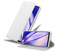cadorabo Coque Compatible avec Honor 9X en Classy Argent - Housse Protection avec Fermoire Magnétique, Stand Horizontal et Fente Carte - Portefeuille Etui Poche Folio Case Cover