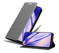 cadorabo Coque Compatible avec Honor 9X en Gris Titane - Housse Protection avec Fermoire Magnétique, Stand Horizontal et Fente Carte - Portefeuille Etui Poche Folio Case Cover
