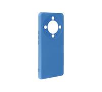 Coque pour Honor Magic 5 Lite 5G Semi-rigide Soft-touch Anti-traces Bleu