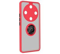 Coque pour Honor Magic 6 Lite 5G - AVIZAR - Bague Métallique Fonction Support - Rouge