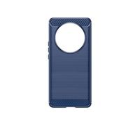 Coque pour Honor Magic 6 Lite 5G Flexible Effet Carbone Bleu Nuit