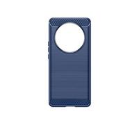 Coque pour Honor Magic 6 Lite 5G Flexible Effet Carbone Bleu Nuit