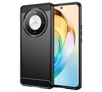 Coque pour Honor Magic 6 Lite 5G - housse etui silicone gel carbone + film ecran - NOIR