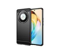 Coque pour Honor Magic 6 Lite 5G - housse etui silicone gel carbone + film ecran - NOIR -