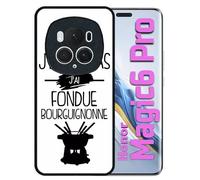 Coque Pour Honor Magic 6 Pro - J Peux Pas J Ai Fondue Bourguignonne 1 - Silicone - Noir