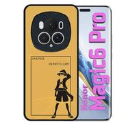Coque Pour Honor Magic 6 Pro - One Piece Monkey D Luffy - Silicone - Noir