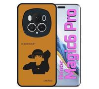Coque Pour Honor Magic 6 Pro - One Piece Monkey D Rufy - Silicone - Noir