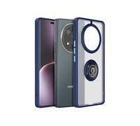 Avizar Coque pour Honor Magic 7 Lite avec Bague Métallique Support Vidéo Bleu
