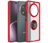 Coque pour Honor Magic 7 Lite avec Bague Métallique Support Vidéo Rouge