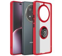 Coque Pour Honor Magic 7 Lite Avec Bague Métallique Support Vidéo Rouge