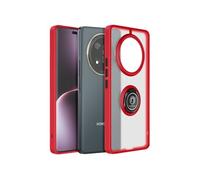 Coque pour Honor Magic 7 Lite avec Bague Métallique Support Vidéo Rouge
