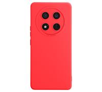 Coque pour Honor Magic 7 Lite Silicone Lisse Bloc Caméra Protégé Rouge