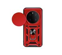 Coque pour Honor Magic 7 Pro Bague Support avec Protection Caméra Rouge