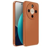 Coque pour Honor Magic 8 Lite en Silicone Souple avec Contour Protection Caméra Marron