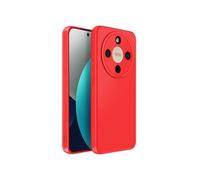 Coque pour Honor Magic 8 Lite en Silicone Souple avec Contour Protection Caméra Rouge