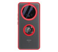 Coque pour Honor Magic 8 Pro avec Support Anneau et Fixation Magnétique Rouge